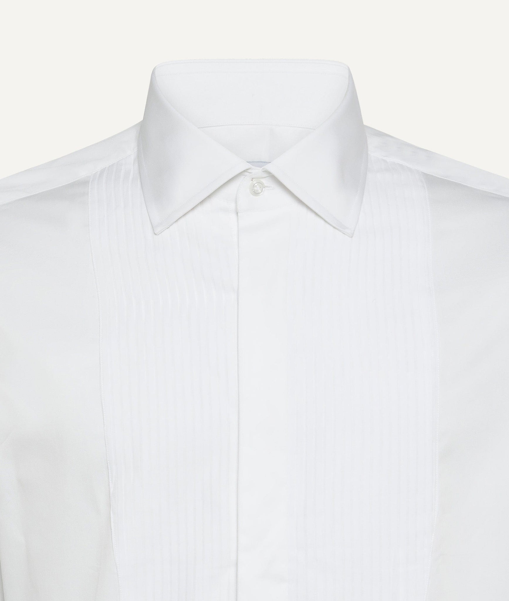 Piqué Bib Tuxedo Shirt with Cufflinks in Cotton
