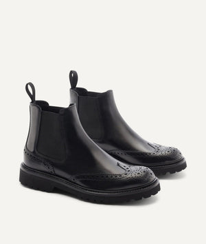 Chelsea Boot full brogue in Calf Lather