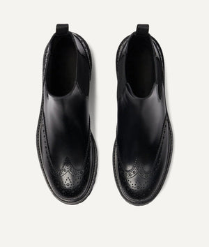 Chelsea Boot full brogue in Calf Lather