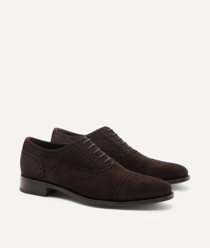 Oxford Half Brogue in Wildleder
