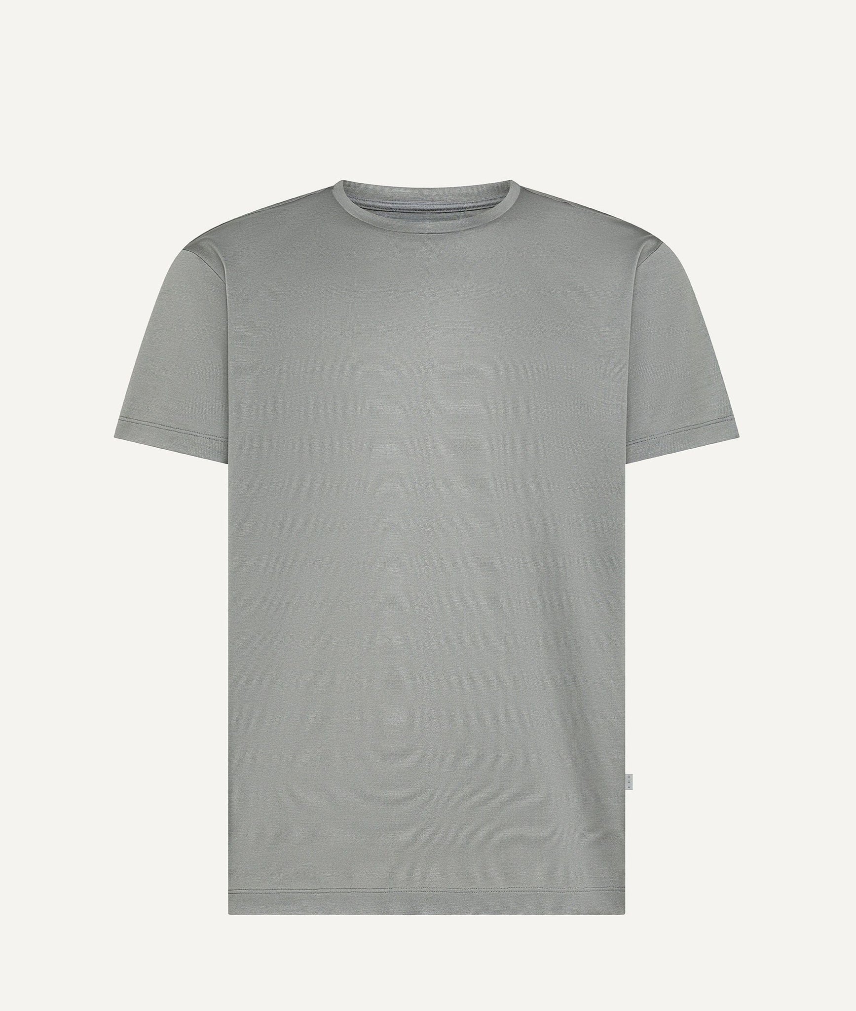 Rundhals T-Shirt in Ägyptischer Baumwolle