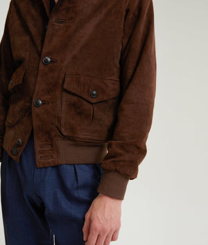 A1 Bomber Jacket in Suede