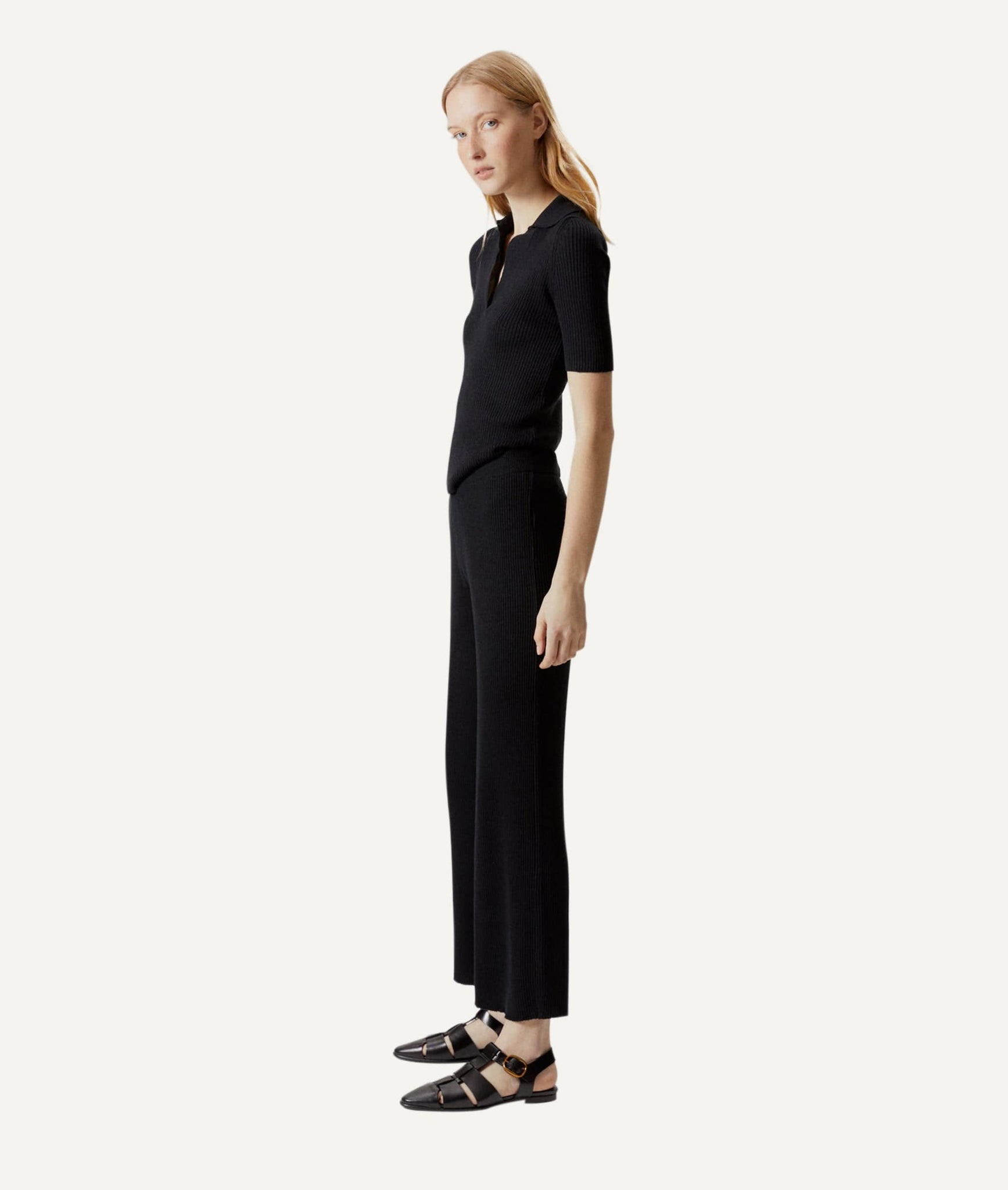 The Linen Cotton Ribbed Pants