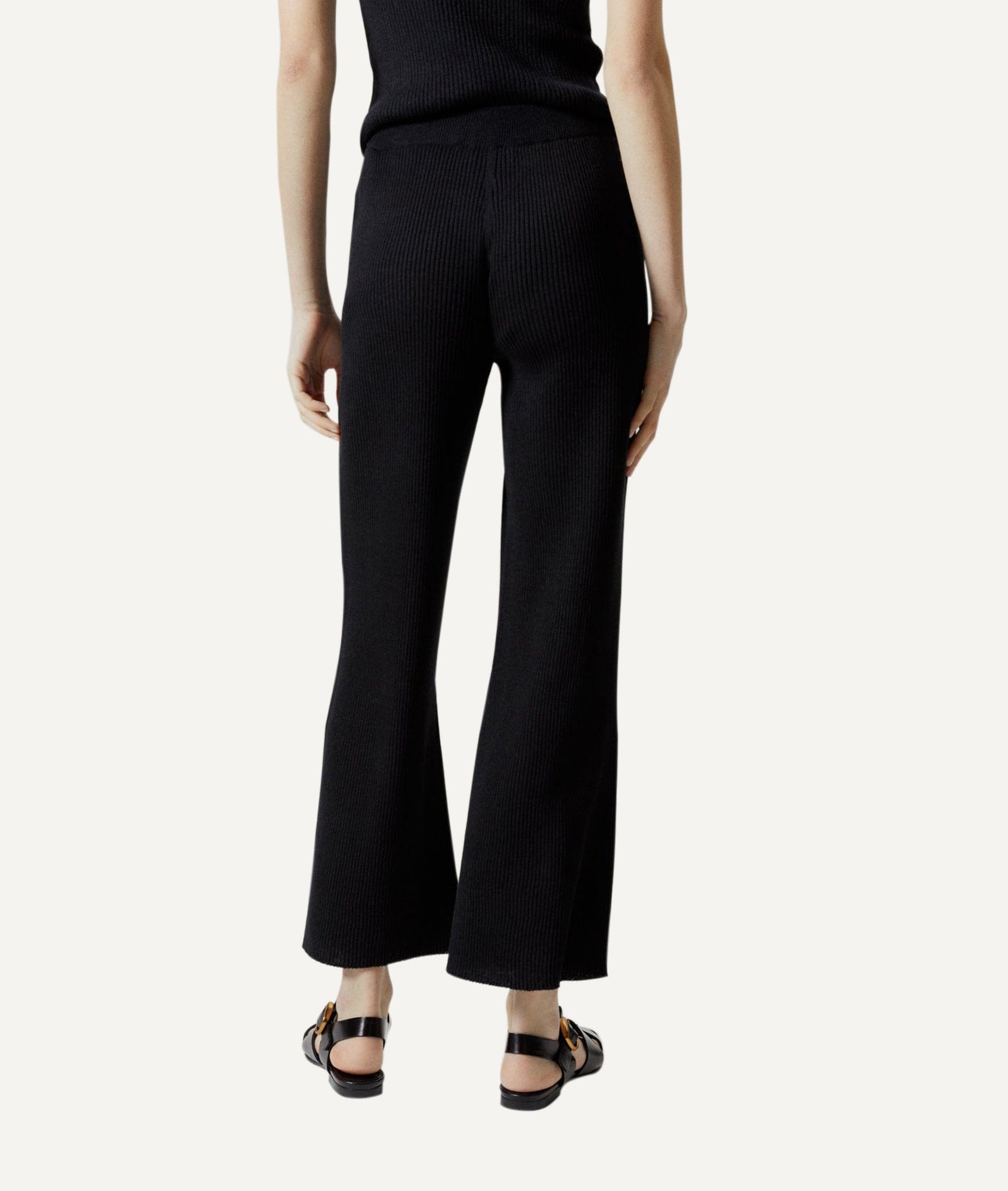 The Linen Cotton Ribbed Pants