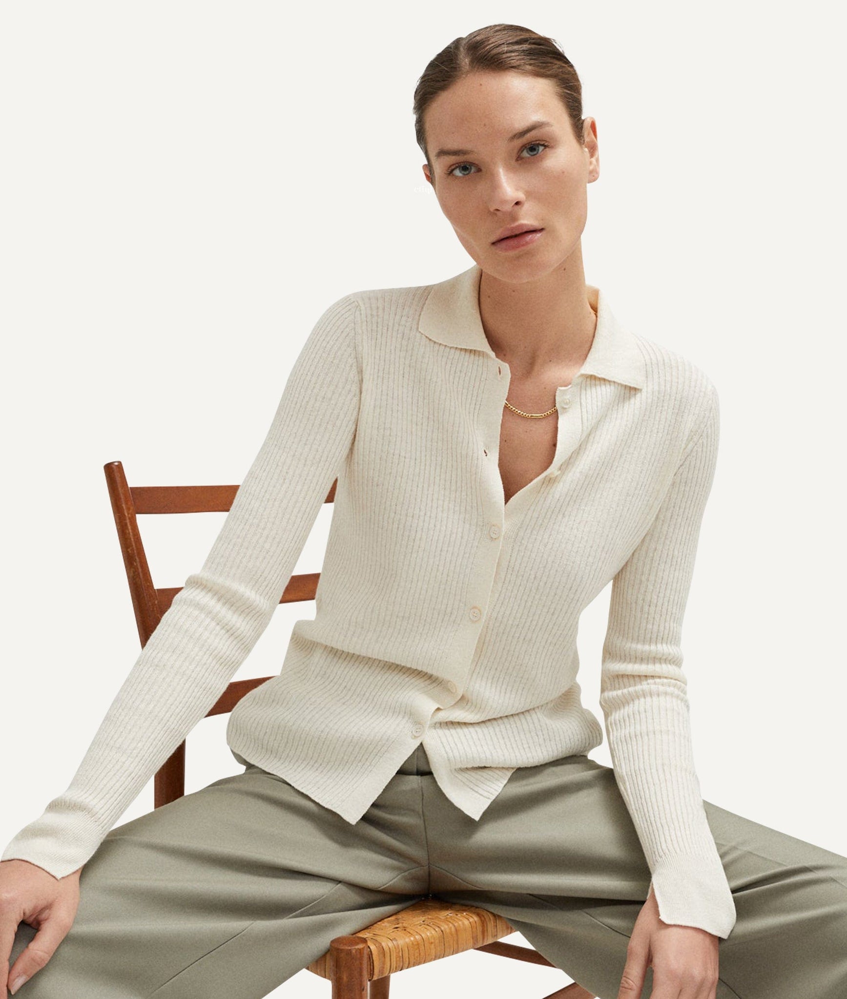 The Linen Cotton Ribbed Shirt