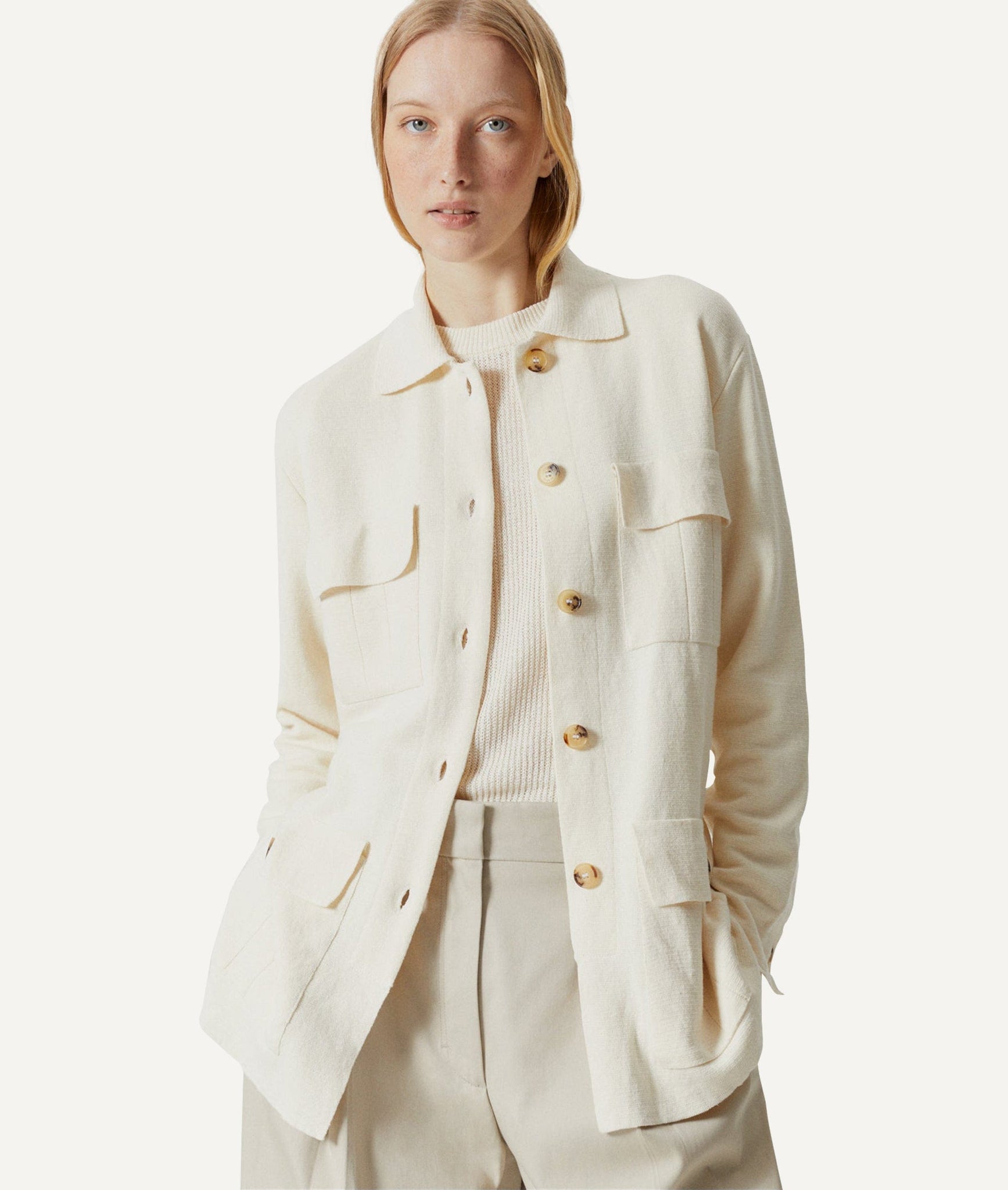 The Linen Cotton Sahariana Jacket