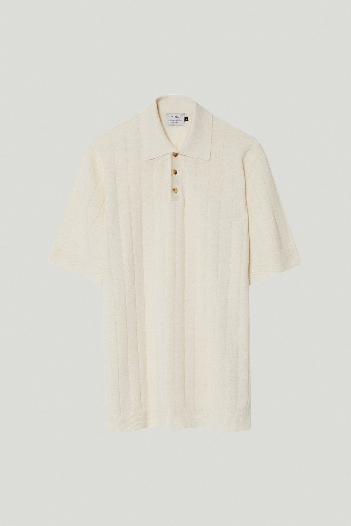 Milk White | The Linen Cotton Vintage Polo
