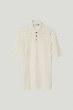 Milk White | The Linen Cotton Vintage Polo