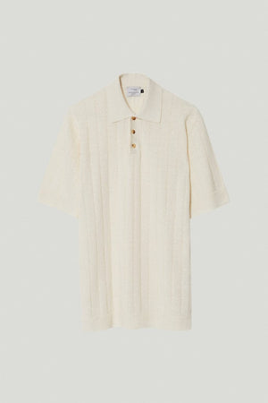 Milk White | The Linen Cotton Vintage Polo