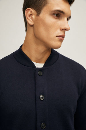 Oxford Blue | The Merino Wool Bomber