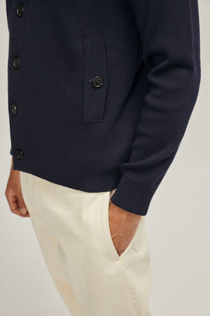 Oxford Blue | The Merino Wool Bomber