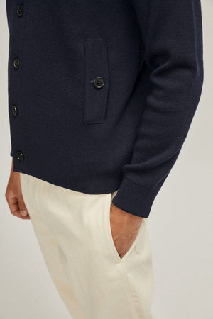 Oxford Blue | The Merino Wool Bomber