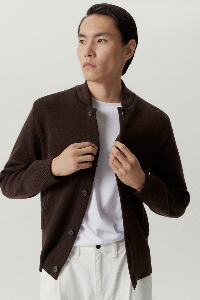 Mocha Brown | The Merino Wool Bomber