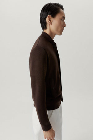 Mocha Brown | The Merino Wool Bomber