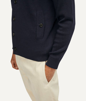 The Merino Wool Bomber - Oxford Blue / S