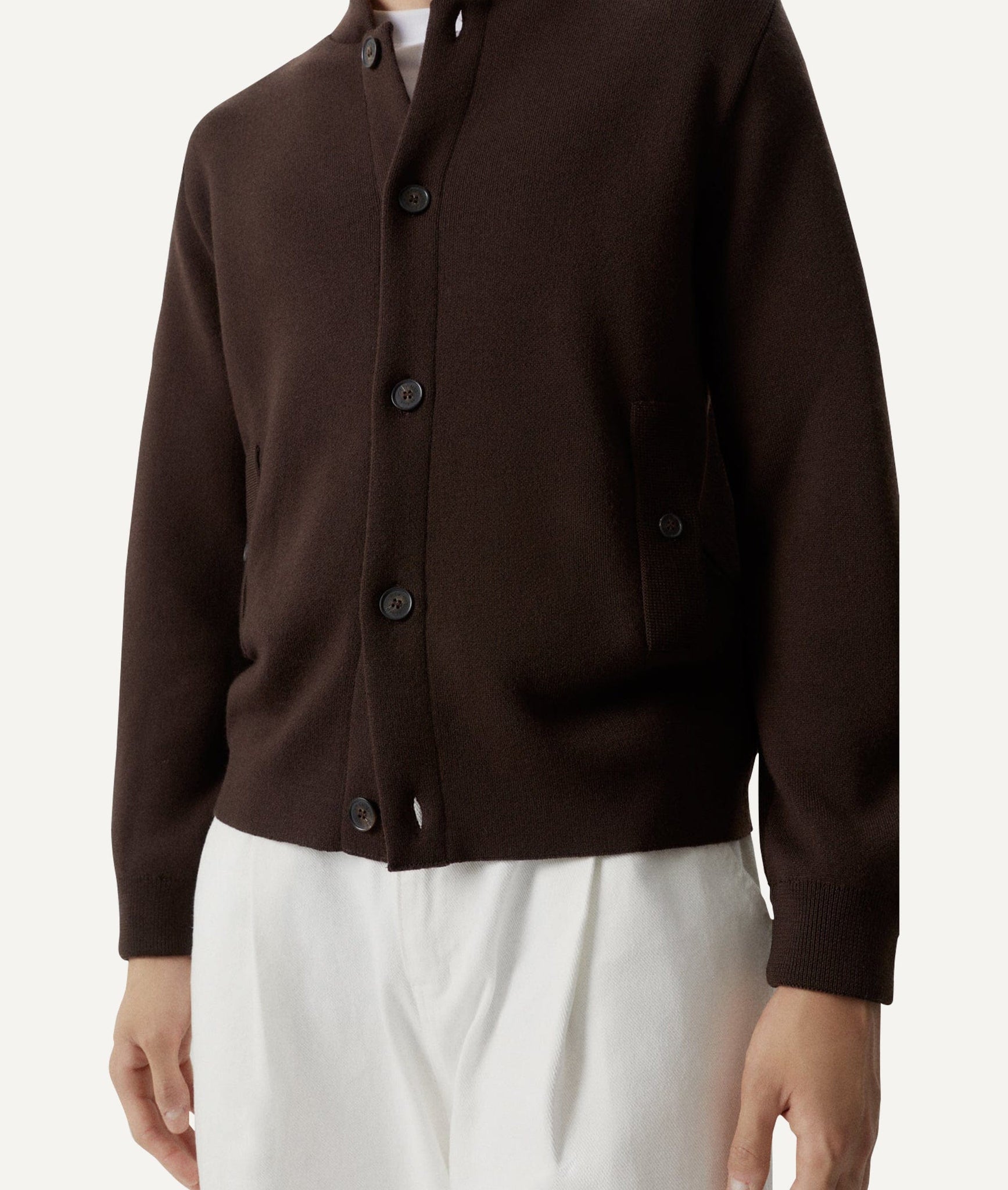 The Merino Wool Bomber - Oxford Blue / S