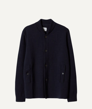 The Merino Wool Bomber - Oxford Blue / S