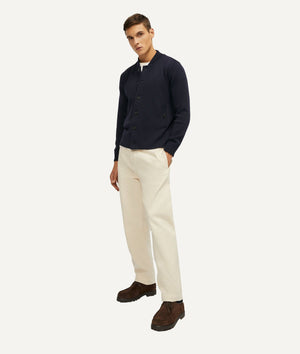 The Merino Wool Bomber - Oxford Blue / S