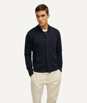 The Merino Wool Bomber - Oxford Blue / S