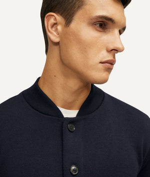 The Merino Wool Bomber - Oxford Blue / S