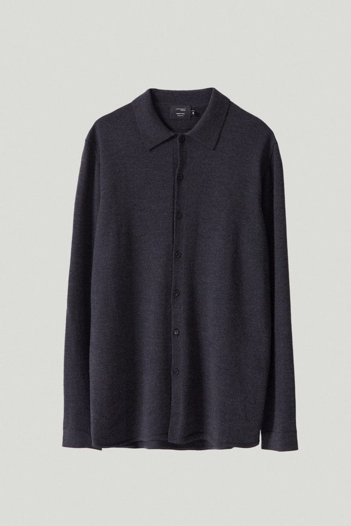 Anthracite | The Merino Wool Knit Shirt