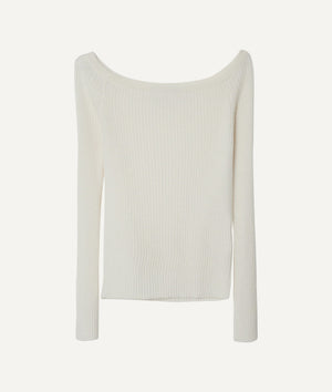 The Merino Wool Off-the-shoulder Top