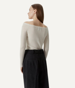 The Merino Wool Off-the-shoulder Top