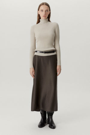 Pearl | The Merino Wool Ribbed Roll neck