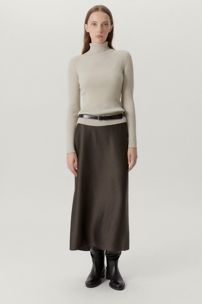 Pearl | The Merino Wool Ribbed Roll neck