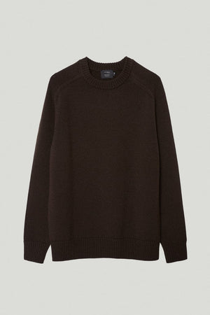 Mocha Brown | The Merino Wool Saddle Shoulder Sweater