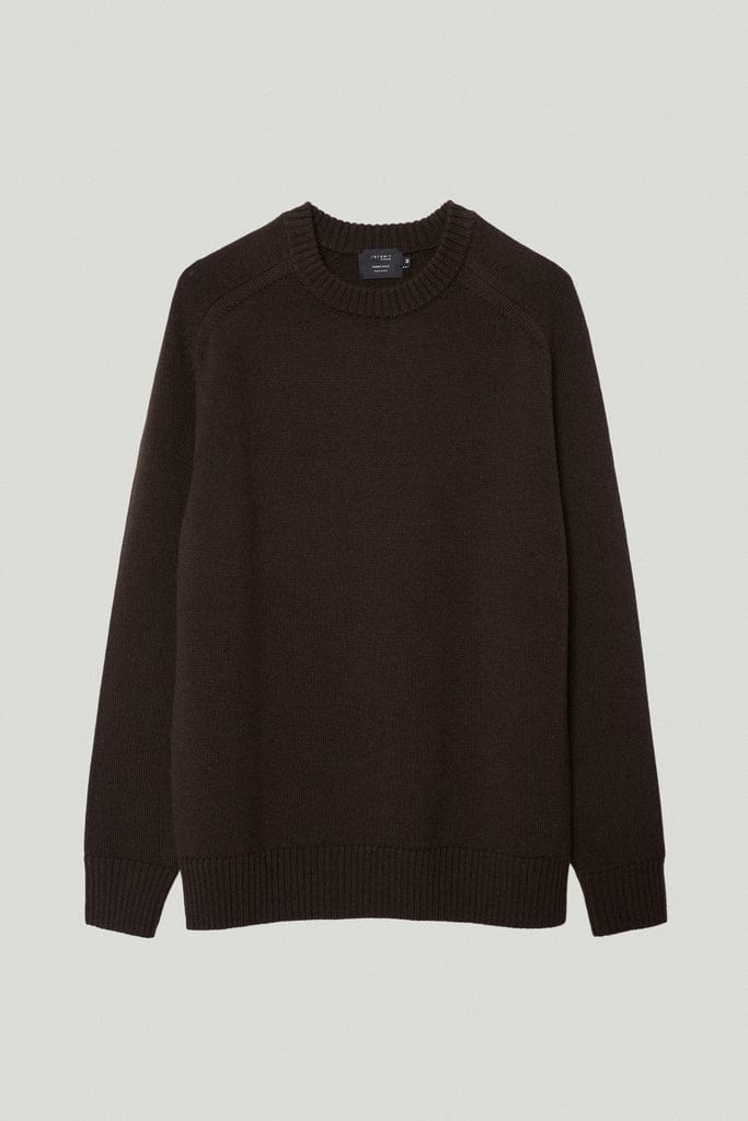 Mocha Brown | The Merino Wool Saddle Shoulder Sweater