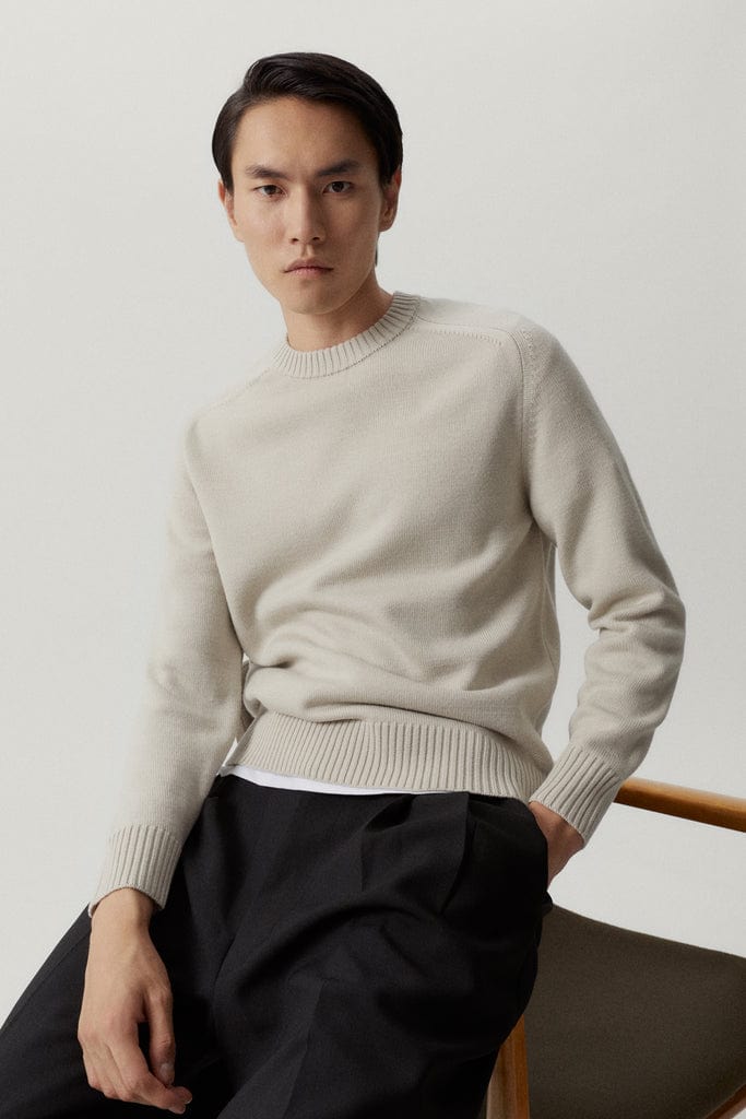 Pearl | The Merino Wool Saddle Shoulder Sweater