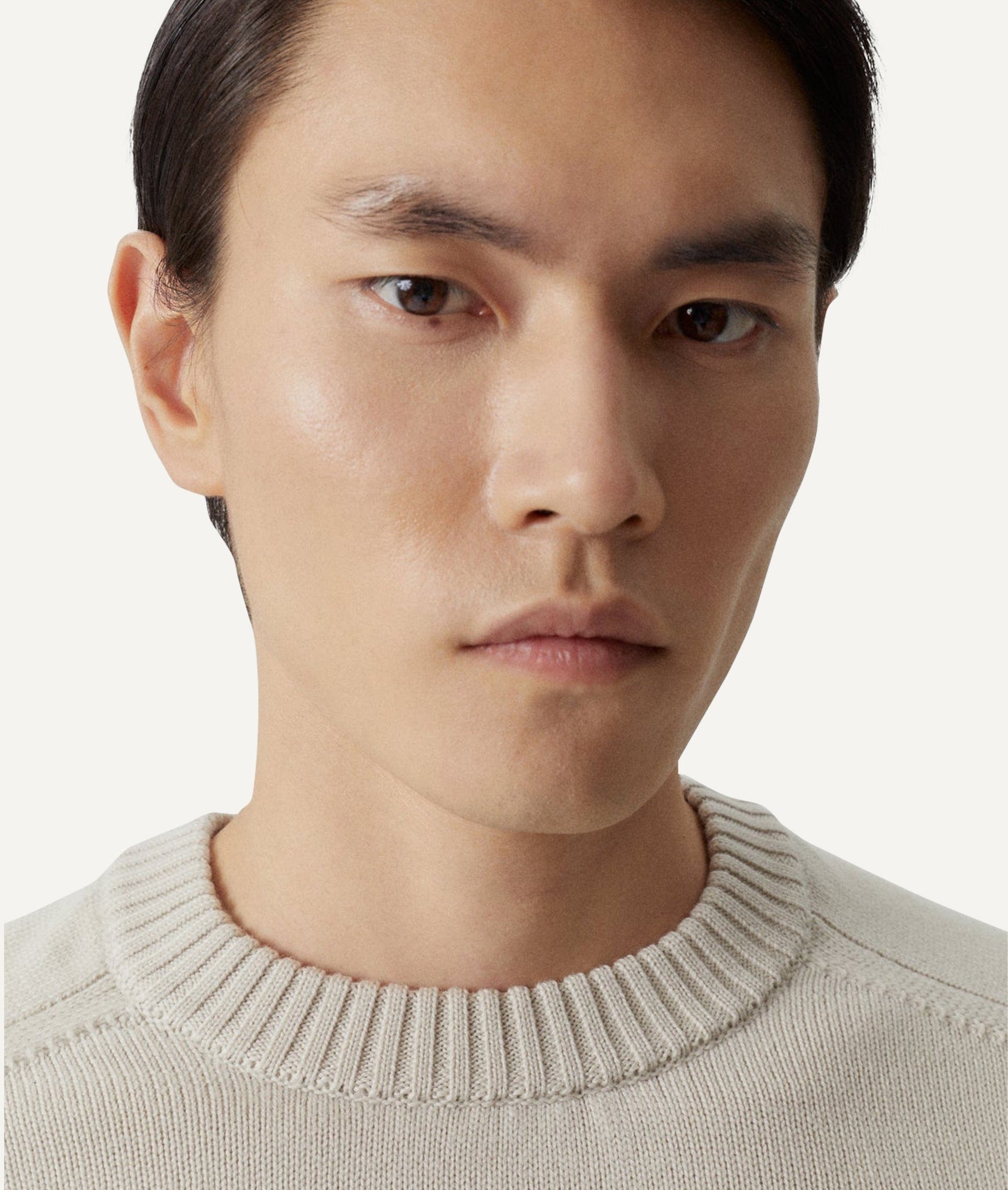 The Merino Wool Saddle Shoulder Sweater - Black / M