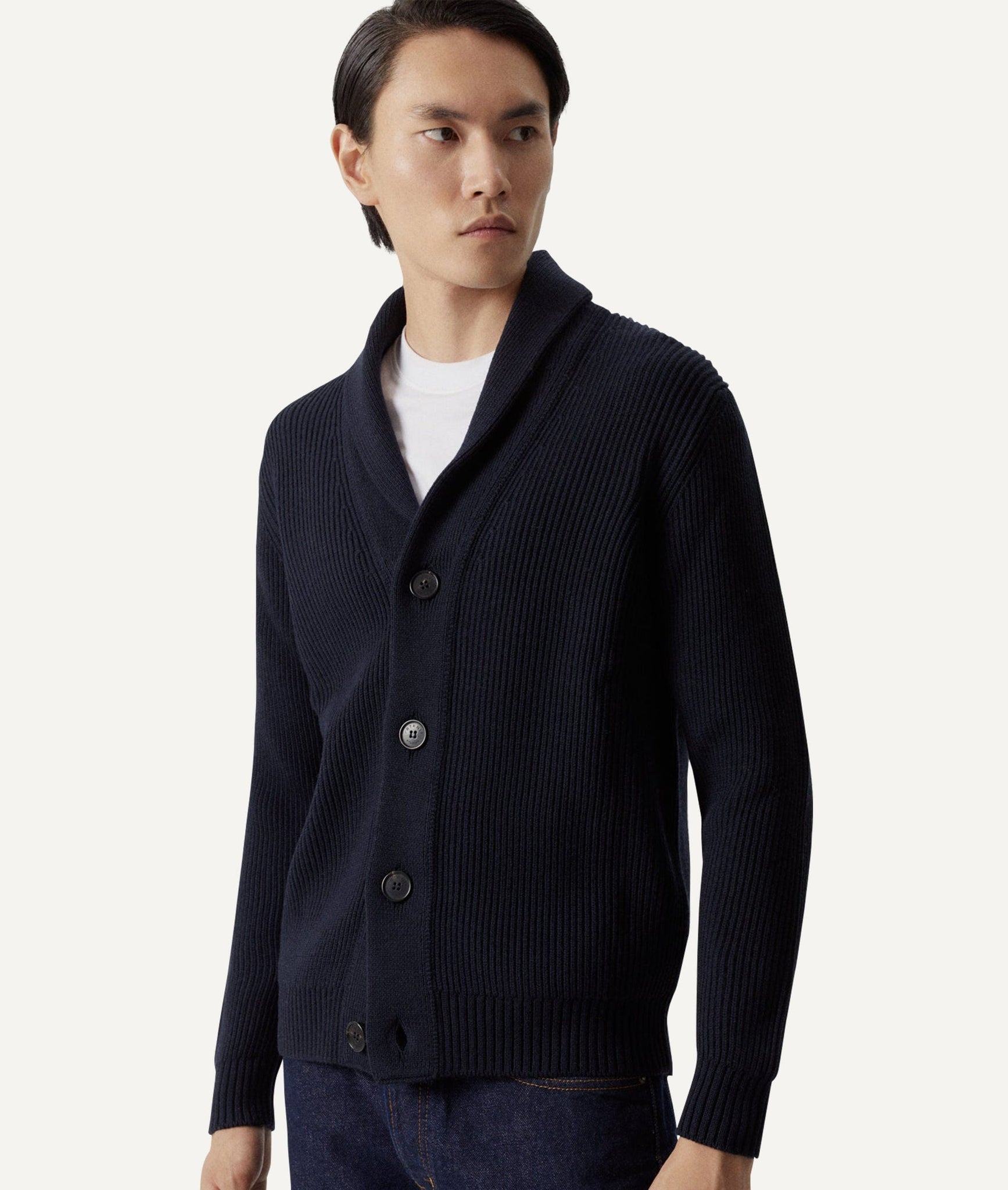 The Merino Wool Shawl Cardigan