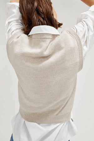 Greige | The Merino Wool Vest