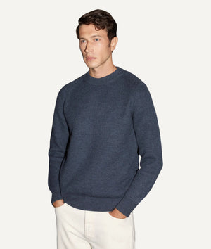 The Natural Dye Crewneck Sweater - Indigo Blue / M