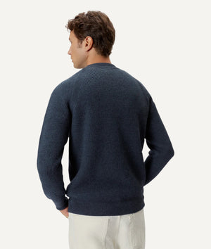 The Natural Dye Crewneck Sweater - Indigo Blue / M