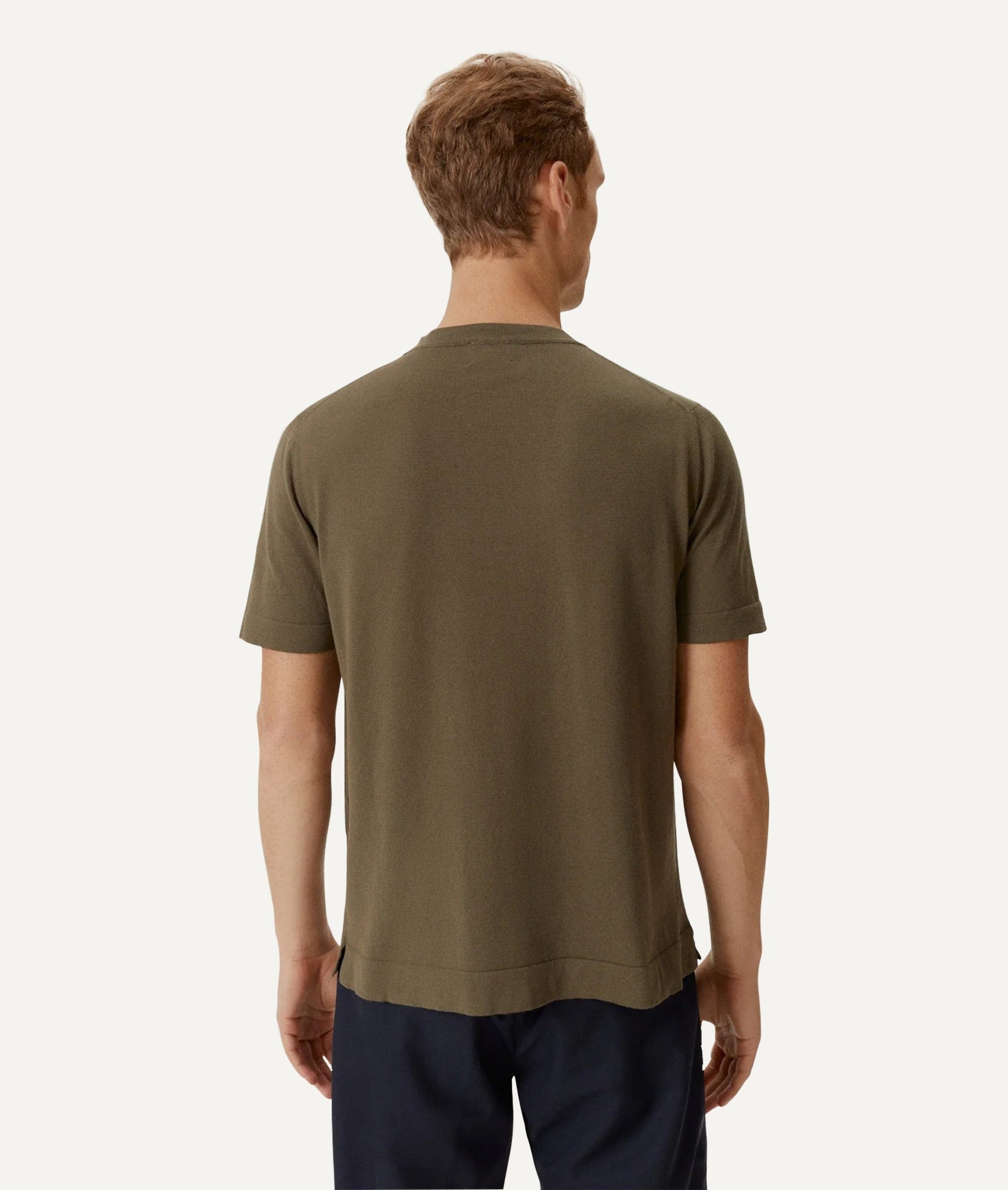 Das Strick-T-Shirt aus Bio-Baumwolle