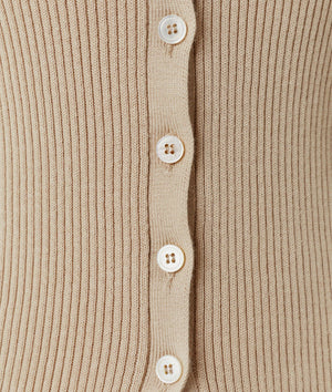 The Organic Cotton Ribbed Cardigan