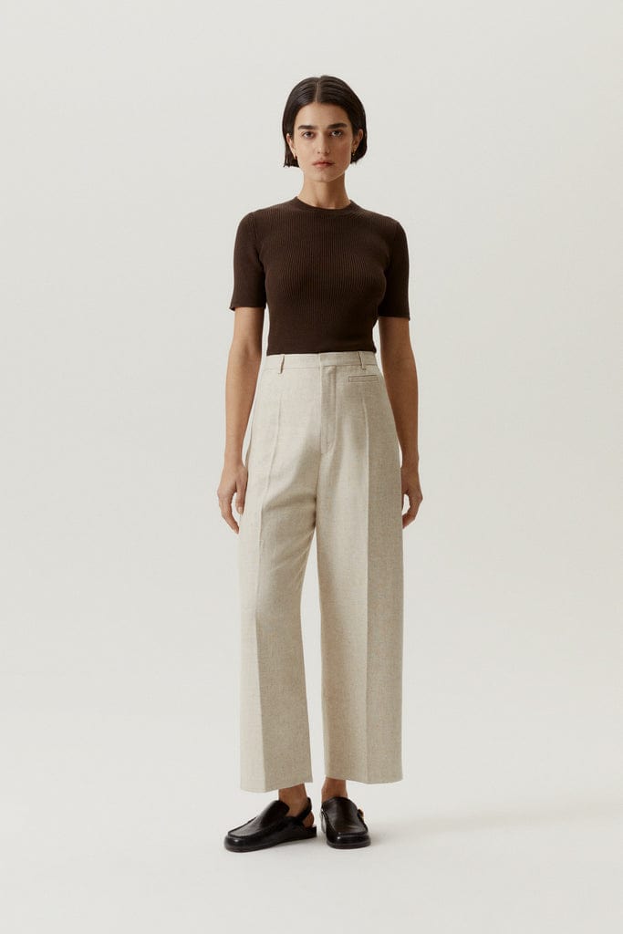 Mocha Brown | The Organic Cotton Ribbed T-Shirt