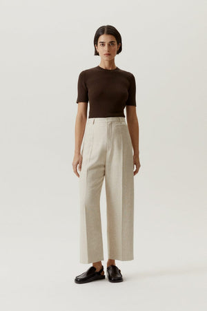 Mocha Brown | The Organic Cotton Ribbed T-Shirt