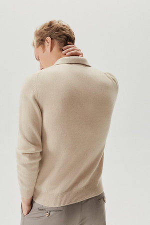 the superior cashmere polo cream