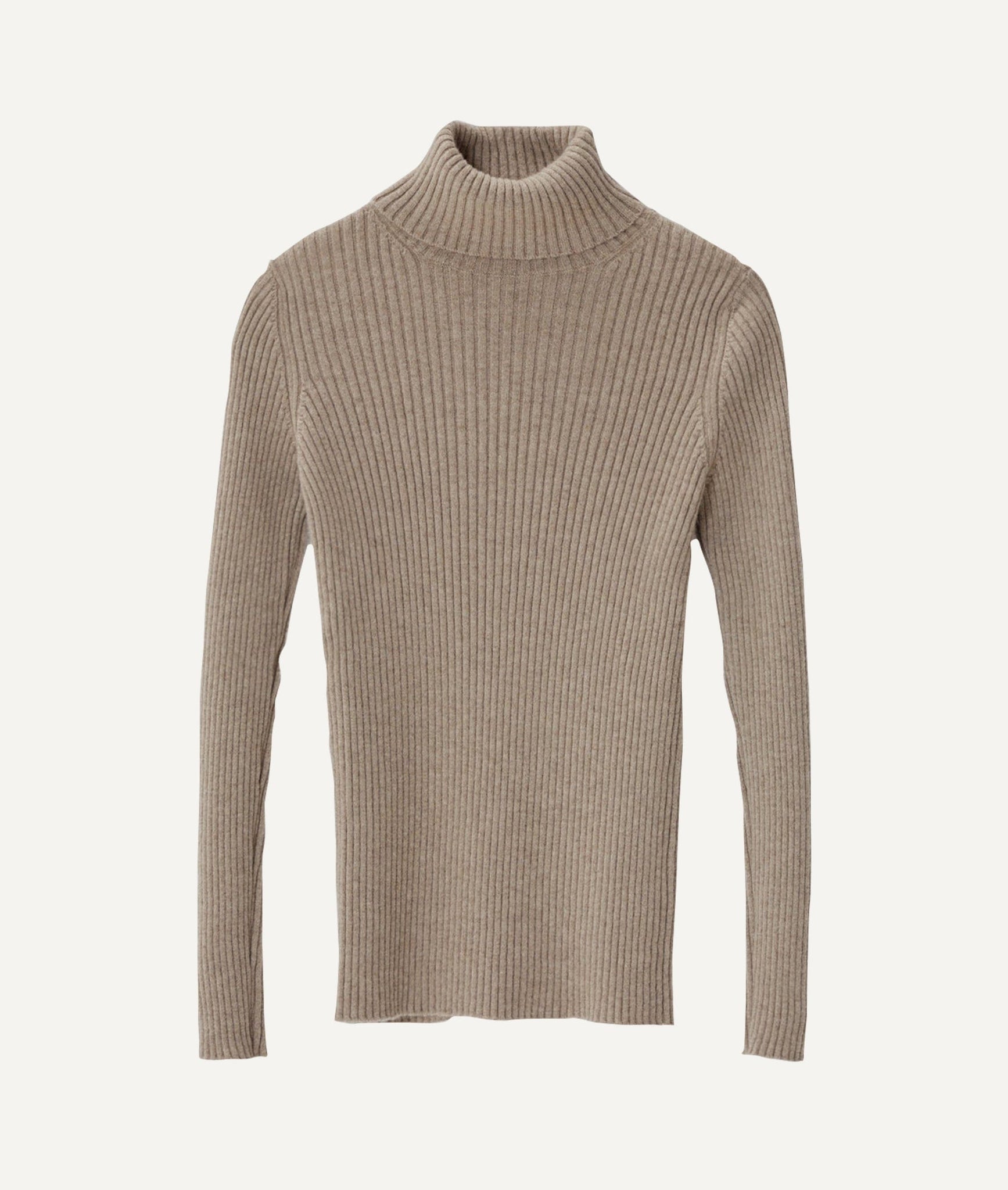 The Superior Cashmere Ribbed Roll-Neck