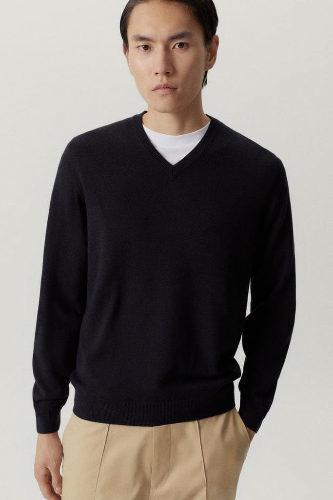 Midnight Blue | The Ultrasoft V-Neck Sweater