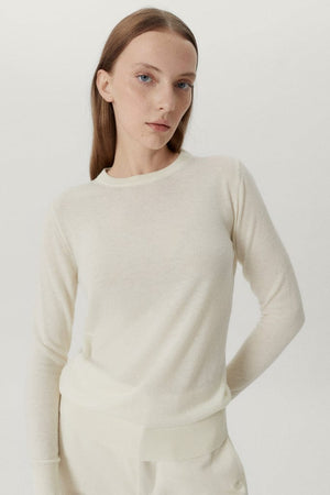 Natural White | The Ultrasoft Wool Round-Neck