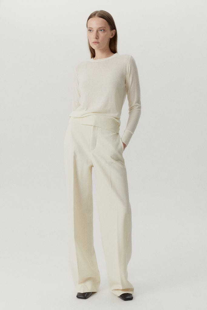 Natural White | The Ultrasoft Wool Round-Neck