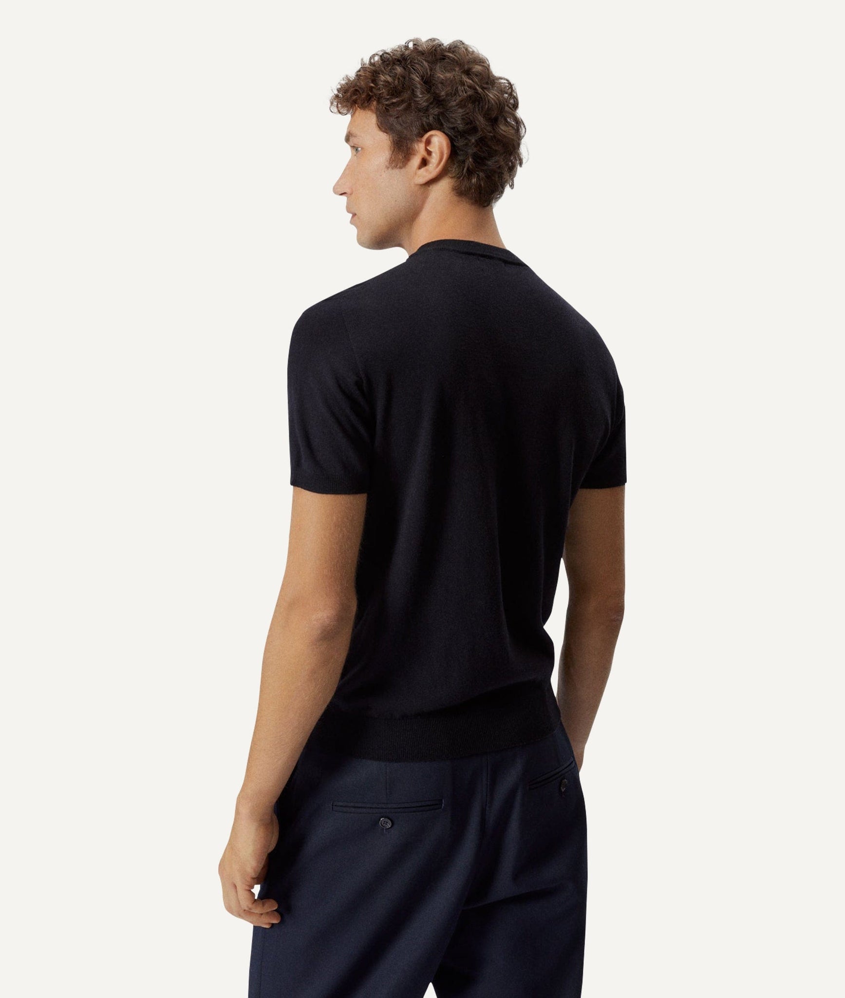The Ultrasoft Wool T-Shirt - Midnight Blue / L