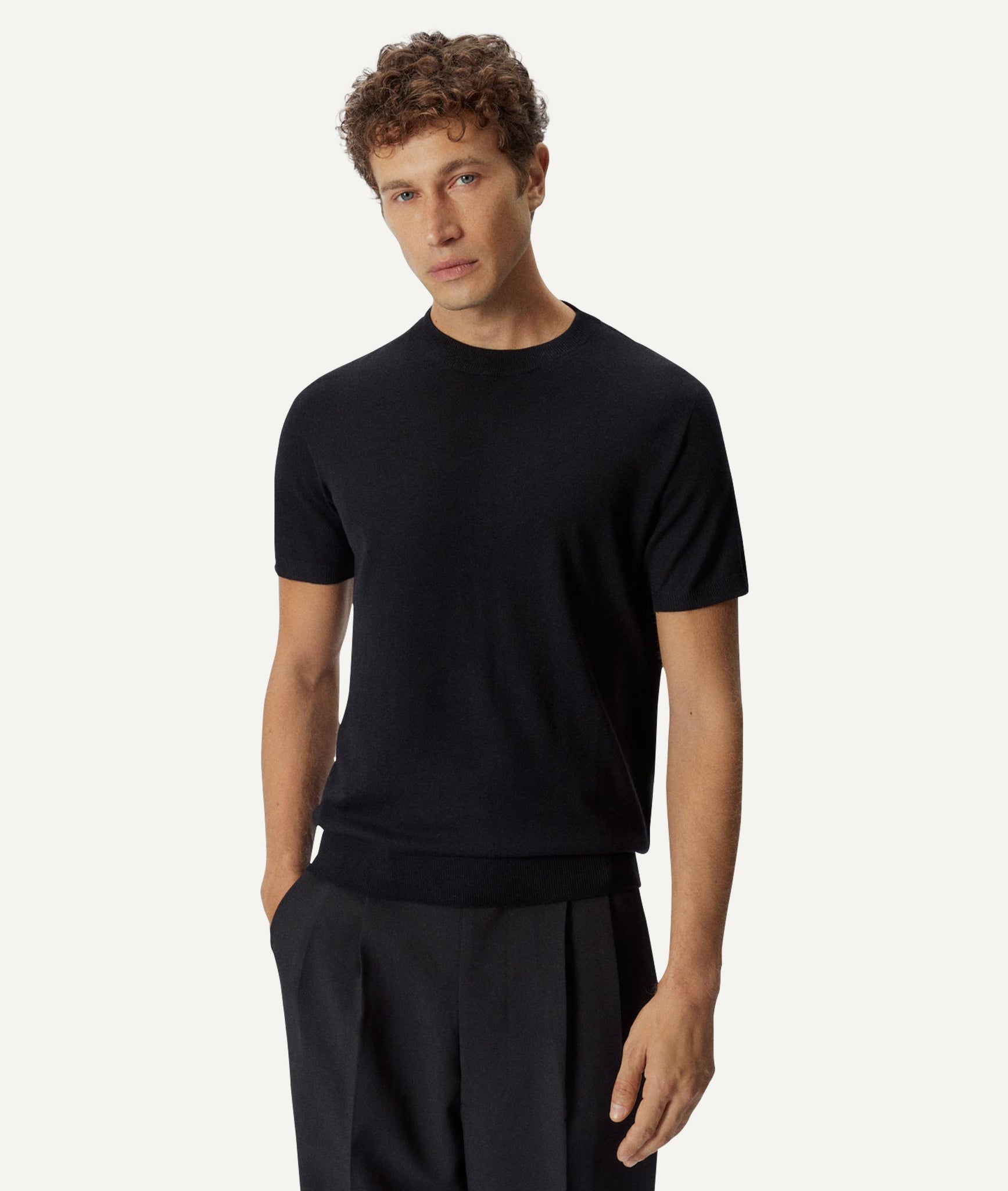 The Ultrasoft Wool T-Shirt - Midnight Blue / L