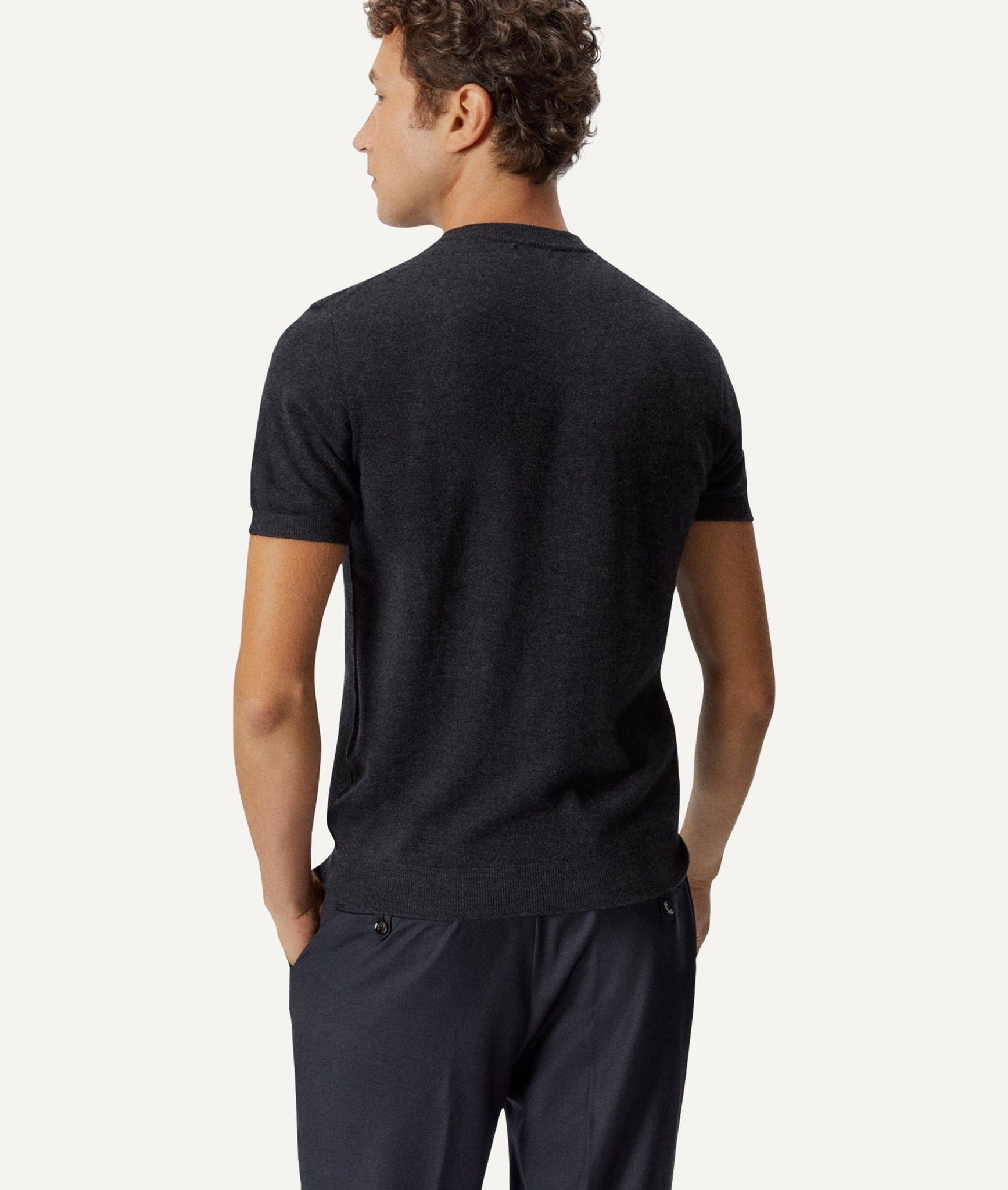 The Ultrasoft Wool T-Shirt - Midnight Blue / L