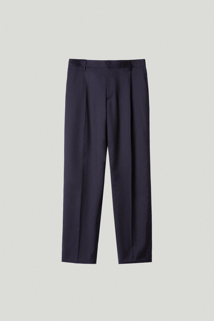 Blue Navy | The Wool Tailored Pants with Pinces